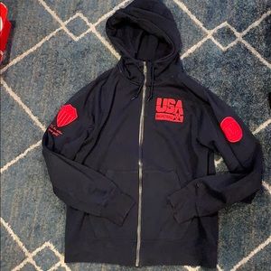 Nike USA Olympics basketball zip up hoody XL